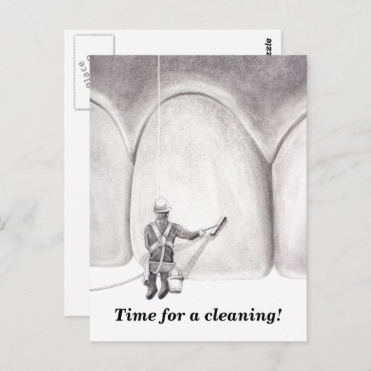 Tooth Washer Appointherinnering Briefkaart (Voorkant / Achterkant)