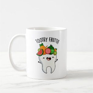 Toothy Fruity Funny Dental Pun Koffiemok
