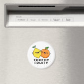Toothy Fruity Grappig Fruit Pun Magneet (Insitu (Vaatwasser))
