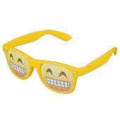 Toothy Grin Emoji Visage Smile Party Lunettes (Angulaire)