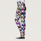 Toothy Grinning Happy Faces Leggings (Links)