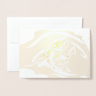 Toothy Grinning Shark Folie Kaart