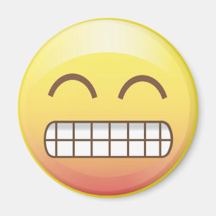 Toothy Smile Yellow Emoji Magnet Magneet