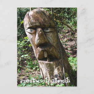 Toothy Tree Figuur in het Briefkaart Prestwich Clo
