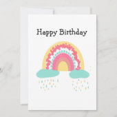 Tootsie Fruity Rainbow Happy Birthday Kaart (Voorkant)