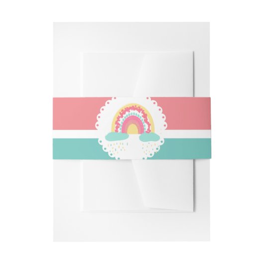 Tootsie Fruity Rainbow Invitation Belly Band Uitnodigingen Wikkel (Voorkant Voorbeeld)