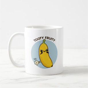 Tooty Fruity Funny Banana Fruit Pun Koffiemok