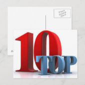 Top 10 des cartes postales (Devant / Derrière)