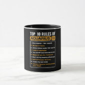 Top 10 van Aquarius, Funny Aquarius 10 Rules Mok (Midden)