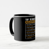 Top 10 van Aquarius, Funny Aquarius 10 Rules Mok (Voorkant links)