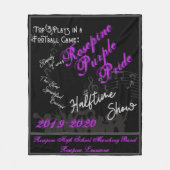 Top 3 speelt in een Football game-ventilator Fleece Deken (Voorkant)