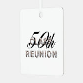 TOP 50th Class Reunion Metal Ornament (Voorkant links)