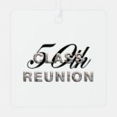 TOP 50th Class Reunion Metal Ornament (Achterkant)