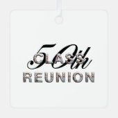 TOP 50th Class Reunion Metal Ornament (Voorkant)