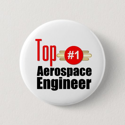 Top Aerospace Engineer Ronde Button 5,7 Cm (Voorkant)