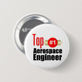 Top Aerospace Engineer Ronde Button 5,7 Cm (Voorkant /achterkant)