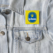 Top Banana 2-inch Square Button (In situ)