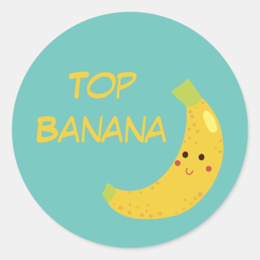 Top Banana Award-lint Ronde Sticker (Voorkant)