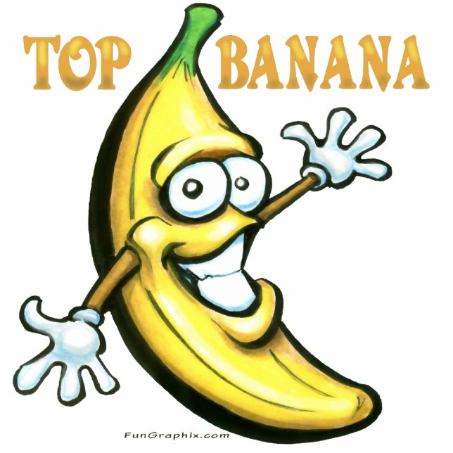 Top Banana Award Staand Fotobeeldje (Voorkant)