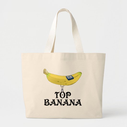 Top Banana Grote Tote Bag (Voorkant)