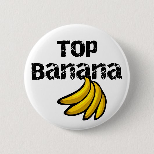 Top Banana Ronde Button 5,7 Cm (Voorkant)