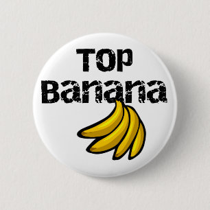 Top Banana Tshirts en Gifts Ronde Button 5,7 Cm