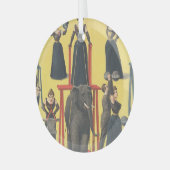 TOP Bodybuilding Girl Glass Ornement (Avant gauche)