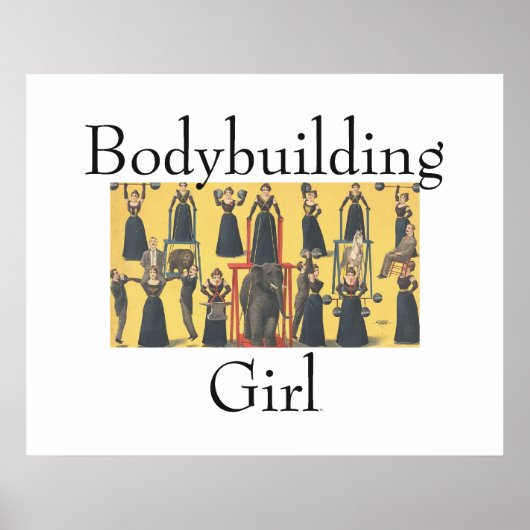 TOP Bodybuilding Girl Poster (Voorkant)
