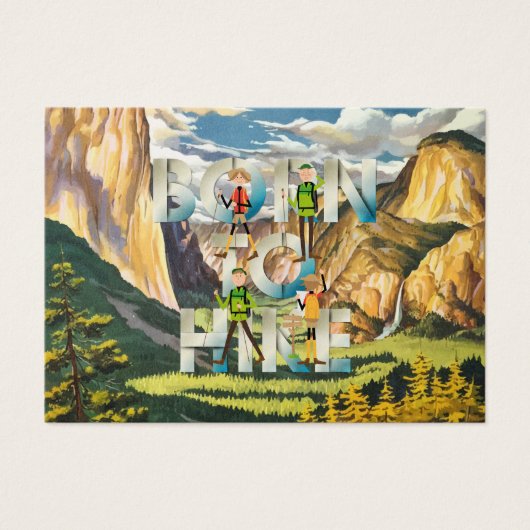 TOP Born to Hike Visitekaartje (Voorkant)