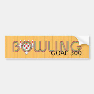 TOP Bowling-doelstelling 300 Bumpersticker