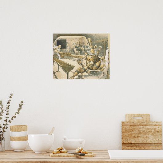 TOP Bowling Old School Poster (Keuken)