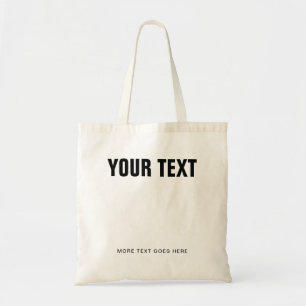 Top Budget Tote Bag Voeg Tekst Logo Toe Hieronder 