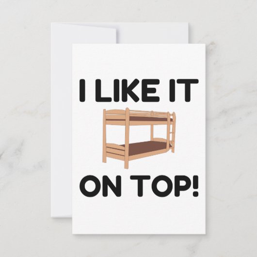 Top Bunk Bed Bedankkaart (Voorkant)