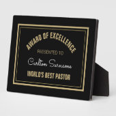 Top Cadeau ! Plaque Best Pastor (Côté)