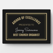 Top Cadeau ! Plaque de Best Church Organist (Devant)
