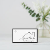 Top Carte de visite du toit noir et rouge (Debout devant)