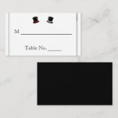 Top Chapeaux et Bow Cravates Gay Mariage Cartes de (Devant / Derrière)