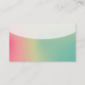 Top courbé v4d - Carte de visite de dégradé doux (Dos)