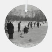 TOP Curling Old School Glass Ornament (Achterkant)