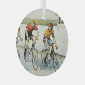 TOP Cycling Old School Glass Ornament (Voorkant Rechts)