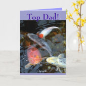"Top Dad" Vaderdag Kaart (Gele Bloem)