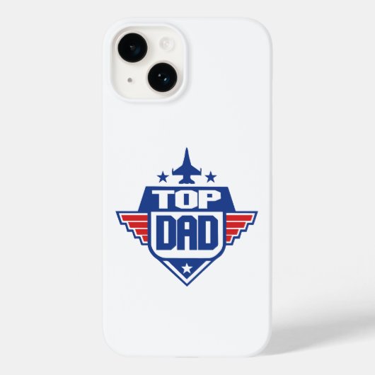 Top Dad vliegtuig Case-Mate iPhone Case (Achterkant)