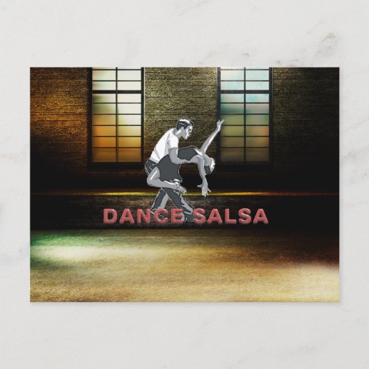 TOP Dance Salsa Briefkaart (Voorkant)
