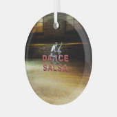TOP Dance Salsa Glass Ornament (Voorkant links)