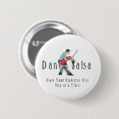 TOP Dance Salsa Ronde Button 5,7 Cm (Voorkant /achterkant)