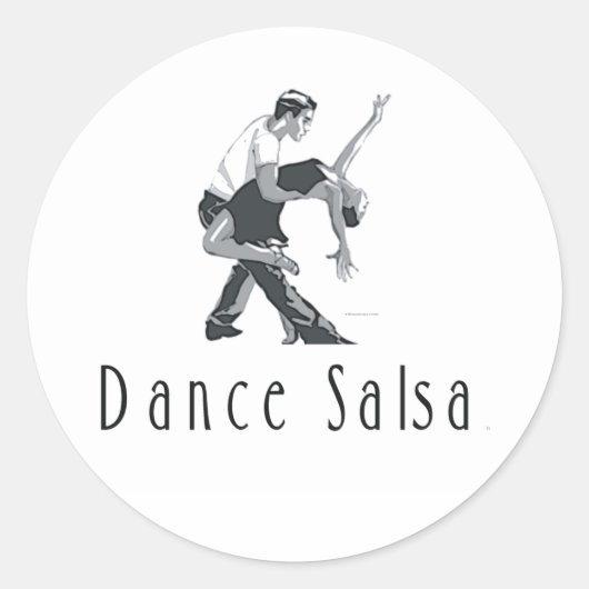 TOP Dance Salsa Ronde Sticker (Voorkant)