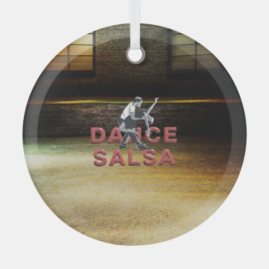 TOP Danse Salsa Ornement en verre (Recto)