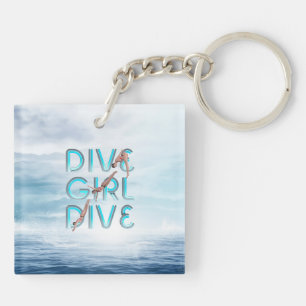 TOP Dive Girl Dive Dive Sleutelhanger