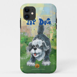 Top Dog Shaggy Sheep Dog iPhone 11 Hoesje