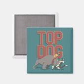 "Top Dog" Spike bewaakt TWEETY™ tegen SYLVESTER™ Magneet (Voorkant / Achterkant)